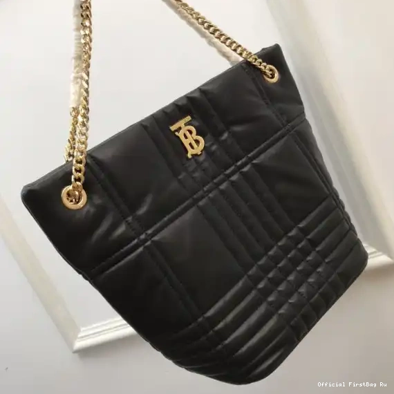 Official First Bag Ru Bucket Bag Lola Quilted BURBERRY Medium Lambskin 0512